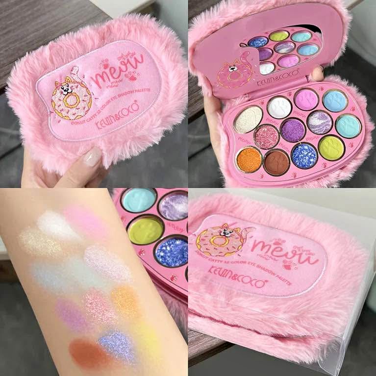 Paleta De Sombras De Ojos Donut Catty 12 Colores - Kevin & Coco