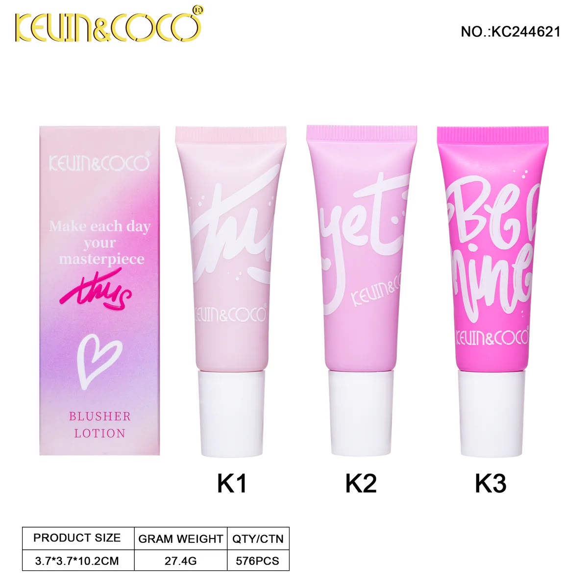 Rubor Líquido Pretty De 3 Colores - Kenin & Coco