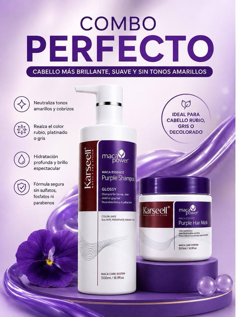 Combo Matizador Karseell! Cabello Radiante