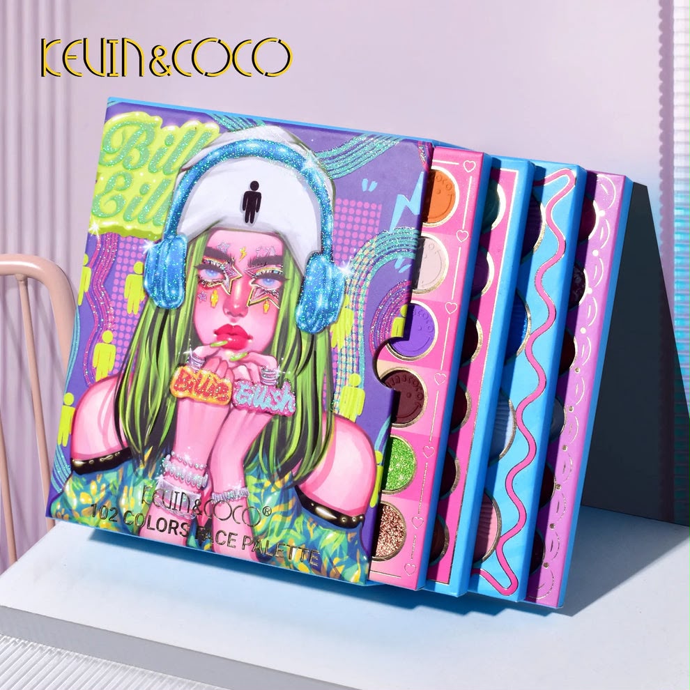 Paleta De Sombras Billie Ellish 102 tonos - Kevin & Coco 