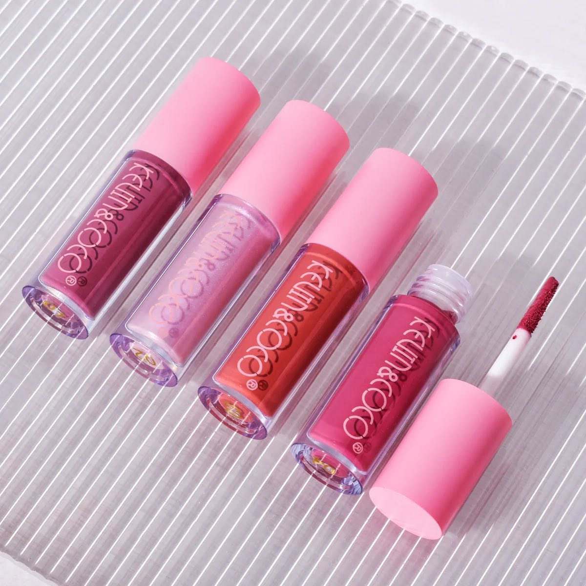 Juego De Brillos De Labios Glossy De 8 Colores - Kevin & Coco